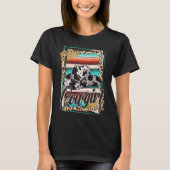 COWGIRL  Leopard Cow Pattern Print Serape Rodeo T-shirt (Voorkant)