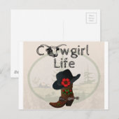 Cowgirl Life Briefkaart (Voorkant / Achterkant)