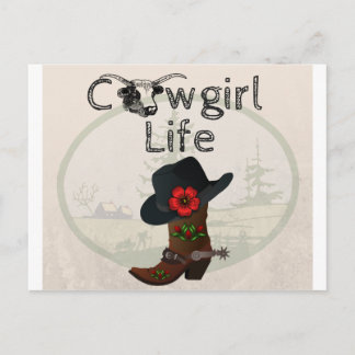 Cowgirl Life Briefkaart