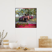 Cowgirl Love Trucks Poster (Keuken)