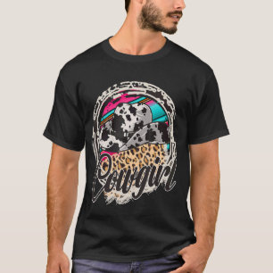 COWGIRL Luipaard Koe Patroon Print Serape Rodeo 2 T-shirt