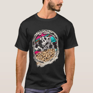 COWGIRL Luipaard Koe Patroon Print Serape Rodeo 4 T-shirt