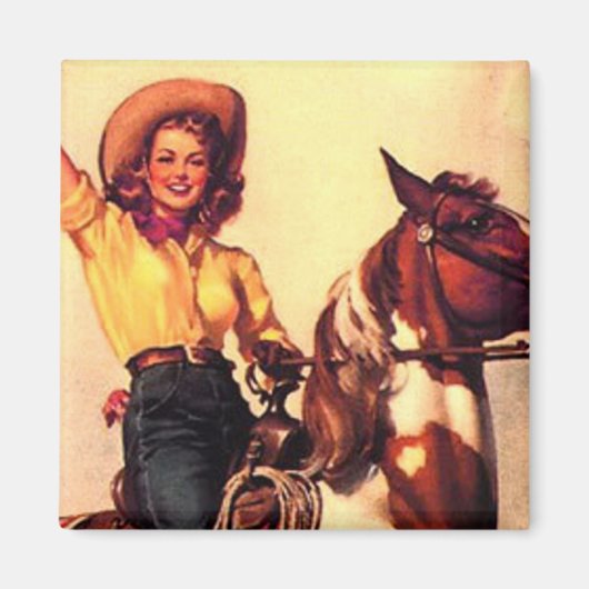 Cowgirl Magneet (Voorkant)