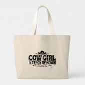 Cowgirl Matron van Eer Grote Tote Bag (Achterkant)