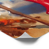 Cowgirl met Coffee Pin Up Poster (Hoek)