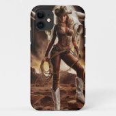 cowgirl met Koe schedel Case-Mate iPhone Case (Achterkant)