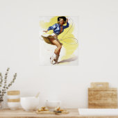 Cowgirl met Lasso Pin Up Poster (Keuken)
