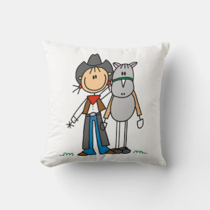 Cowgirl Met Paard T-shirts en Cadeaus Kussen