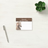 Cowgirl met Stetson waterverf paard western Post-it® Notes (Kantoor)