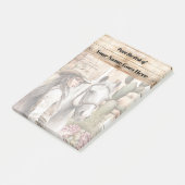 Cowgirl met waterverf cactus floral post-it® notes (Schuin)