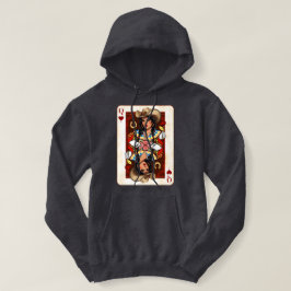 Cowgirl Midwest Queen of Hearts Kaart - Love Luck Hoodie