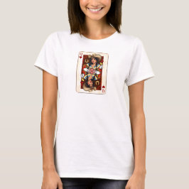 Cowgirl Midwest Queen of Hearts Kaart - Love Luck T-shirt