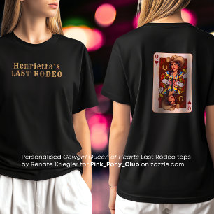 Cowgirl Midwest Queen of Hearts Laatste Rodeo T-shirt