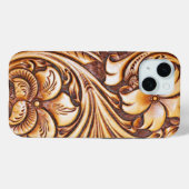 Cowgirl mode western land bloemenleer Case-Mate iPhone case (Achterkant (horizontaal))