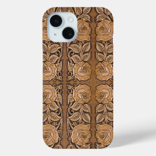 cowgirl mode western land bloemleder iPhone 15 case