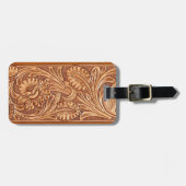  cowgirl mode zuidwestelijk leer bagagelabel (Voorkant horizontaal)