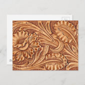 cowgirl mode zuidwestelijk leer briefkaart (Voorkant / Achterkant)