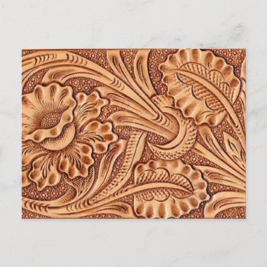 cowgirl mode zuidwestelijk leer briefkaart (Voorkant)