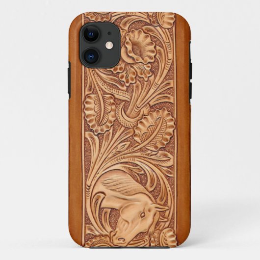  cowgirl mode zuidwestelijk leer Case-Mate iPhone case (Achterkant)