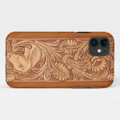  cowgirl mode zuidwestelijk leer Case-Mate iPhone case (Achterkant (horizontaal))