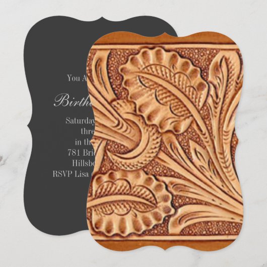  cowgirl mode zuidwestelijk leer kaart (Voorkant / Achterkant)