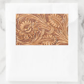  cowgirl mode zuidwestelijk leer rechthoekige sticker (Tas)