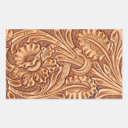  cowgirl mode zuidwestelijk leer rechthoekige sticker (Voorkant)