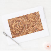  cowgirl mode zuidwestelijk leer rechthoekige sticker (Envelop)