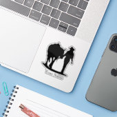 Cowgirl Naam Sticker (Laptop met iPhone)