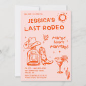 Cowgirl Nashville Laatste Rodeo vrijgezellenweeken Kaart (Voorkant)