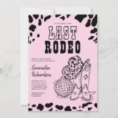 Cowgirl Nashville Pink Bachelorette Party Weekend Kaart (Voorkant)