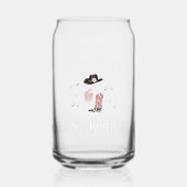 Cowgirl Nashville Pink Last Rodeo | Bachelorette Blikvorm Glas (Voorkant)