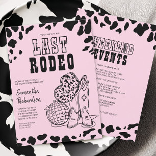Cowgirl Nashville Roze Meisjesuitstap Weekend Kaart
