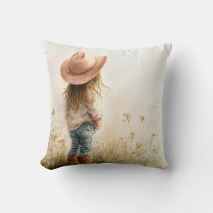 Cowgirl Nursery Pillow – Western Farm Decor Kussen