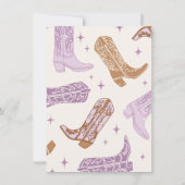 Cowgirl "O" High Chair Bunting Banner Kaart (Achterkant)