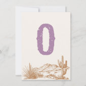 Cowgirl "O" High Chair Bunting Banner Kaart (Voorkant)