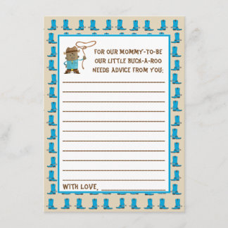 Cowgirl of Cowboy Gender Reclame Card Kaart