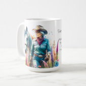 Cowgirl oma koffiemok (Voorkant links)