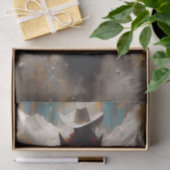 Cowgirl on Black Horse Mountain Decoupage Tissuepapier (Geschenk)