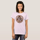 Cowgirl op Coffee roze Tanktop (Voorkant volledig)