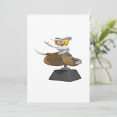 Cowgirl op Mechanical Bull Kaart (Staand voorkant)