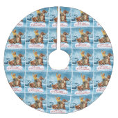  cowgirl op paard vrolijk kerstwinter kerstboom rok (Voorkant)