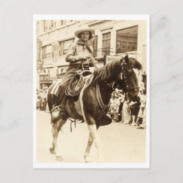 Cowgirl op PaardenVintage 1930 Briefkaart