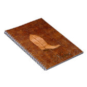 Cowgirl Opstarten op Western leder met touwtjesbro Notitieboek (Rechterzijde)