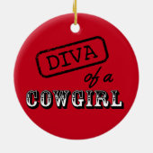 "Cowgirl" Ornament Diva (Achterkant)