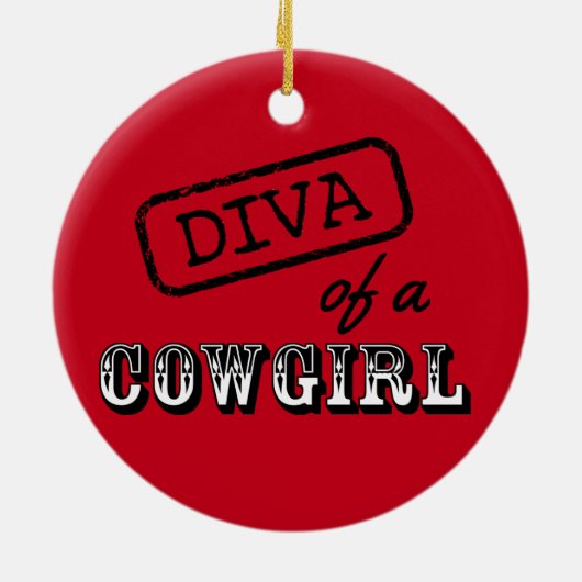 "Cowgirl" Ornament Diva (Achterkant)