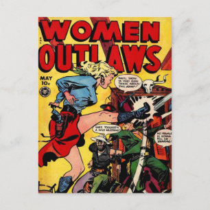 Cowgirl Outlaw Briefkaart