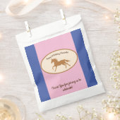 Cowgirl over Pony Cute 1st Birthday Party Theme Bedankzakje (Geknipt)