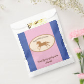 Cowgirl over Pony Cute 1st Birthday Party Theme Bedankzakje (Gezegeld)
