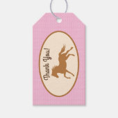 Cowgirl over Pony Cute 1st Birthday Party Theme Cadeaulabel (Voorkant)